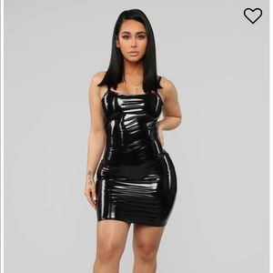 Fashion Nova Latex Mini Dress
